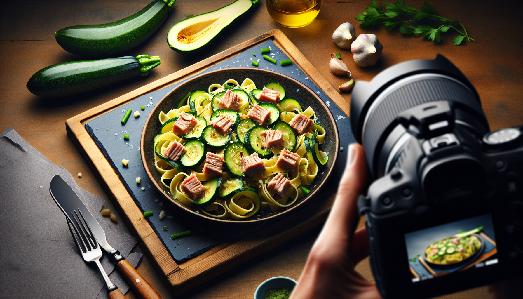 pasta zucchine e tonno